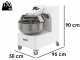 Impastatrice a forcella professionale ITF35 2VV - Da 35 Kg trifase 2 velocit&agrave;