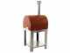 Fontana Margherita Rosso - Forno a gas da esterno con carrello