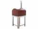 Seven Italy Persefone Rosso - Forno a legna da esterno con carrello