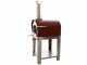 Seven Italy Persefone Rosso - Forno a legna da esterno con carrello