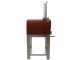 Seven Italy Persefone Rosso - Forno a legna da esterno con carrello