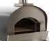Seven Italy Persefone Antracite - Forno a legna da esterno con carrello