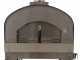 Seven Italy Persefone Antracite - Forno a legna da esterno con carrello