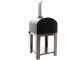 Seven Italy Persefone Antracite - Forno a legna da esterno con carrello