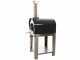 Seven Italy Persefone Antracite - Forno a legna da esterno con carrello