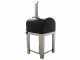 Seven Italy Persefone Antracite - Forno a legna da esterno con carrello