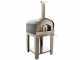 Seven Italy Persefone Antracite - Forno a legna da esterno con carrello
