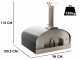 Seven Italy Ade Antracite - Forno a legna
