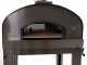 Seven Italy Ade Rosso - Forno a legna da esterno con carrello