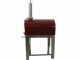 Seven Italy Ade Rosso - Forno a legna da esterno con carrello