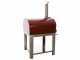 Seven Italy Ade Rosso - Forno a legna da esterno con carrello