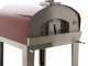 Seven Italy Ade Rosso - Forno a legna da esterno con carrello