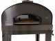 Seven Italy Ade Antracite - Forno a legna da esterno con carrello