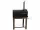 Seven Italy Ade Antracite - Forno a legna da esterno con carrello