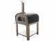 Seven Italy Ade Antracite - Forno a legna da esterno con carrello