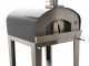 Seven Italy Ade Antracite - Forno a legna da esterno con carrello