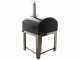 Seven Italy Ade Antracite - Forno a legna da esterno con carrello