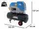 ABAC SPINN D2.2 200W 10 400/50 - Compressore rotativo a vite trifase silenziato - Motore 3 HP - 200 lt