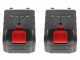 Sbaraglia ARES-22 - Potatore a batteria su asta di prolunga - 2 Batterie da 5.2 Ah/21V