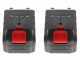 Sbaraglia ARES-22 - Potatore a batteria su asta telescopica - 2 Batterie da 5.2 Ah/21V