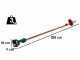 Sbaraglia ARES-22 - Potatore a batteria su asta telescopica - 2 Batterie da 5.2 Ah/21V