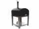 Seven Italy Ade Antracite - Forno a gas da esterno con carrello