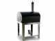 Seven Italy Ade Antracite - Forno a gas da esterno con carrello