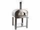 Seven Italy Ade Antracite - Forno a gas da esterno con carrello