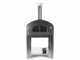Seven Italy Ade Antracite - Forno a gas da esterno con carrello