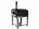 Seven Italy Ade Antracite - Forno a gas da esterno con carrello