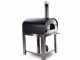 Seven Italy Ade Antracite - Forno a gas da esterno con carrello