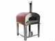 Seven Italy Ade Rosso - Forno a gas da esterno con carrello