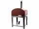 Seven Italy Ade Rosso - Forno a gas da esterno con carrello