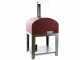 Seven Italy Ade Rosso - Forno a gas da esterno con carrello