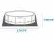 Intex Prisma Frame Greywood 26742NP - &Oslash;457x122 cm - Piscina Rotonda