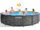 Intex Prisma Frame Greywood 26742NP - &Oslash;457x122 cm - Piscina Rotonda