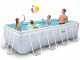 Intex Prisma Frame Chevron 26780NP - Piscina fuori terra + Pompa filtro 45 W e Scaletta