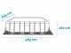 Intex Prisma Frame Chevron 26780NP - Piscina fuori terra + Pompa filtro 45 W e Scaletta