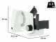 Graef SKS 100 TWIN Bianca - Affettatrice con lama da 170 mm