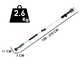 GreenBay TopCut 40 - Forbice elettrica da potatura su asta - 2x 21V 4Ah - 150/210 cm