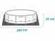 Intex Metal Frame 28202NP - Piscina Rotonda + Pompa filtro 30 W