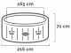 Intex Rotonda Greywood Deluxe 28442EX - Piscina idromassaggio spa