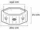 Intex Ottagonale Jet &amp; Bubble Deluxe 28458EX - Piscina idromassaggio spa 