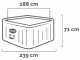 Intex Quadrata Chevron Deluxe 28472EX - Piscina idromassaggio spa