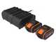 Worx WA3611 - Starter Kit Caricabatterie doppio + 2x Batterie 20V/4Ah