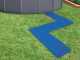 Piastrella antiscivolo blu 50x50 cm 8pz Intex 29081