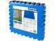 Piastrella antiscivolo blu 50x50 cm 8pz Intex 29081