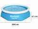 Bestway Fast Set 57450 - &Oslash;244x61 cm - Piscina gonfiabile + Pompa filtro 16 W