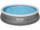 Bestway Fast Set 57372 - Piscina gonfiabile + Pompa filtro 29 W e scaletta