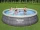 Bestway Fast Set 57372 - Piscina gonfiabile + Pompa filtro 29 W e scaletta